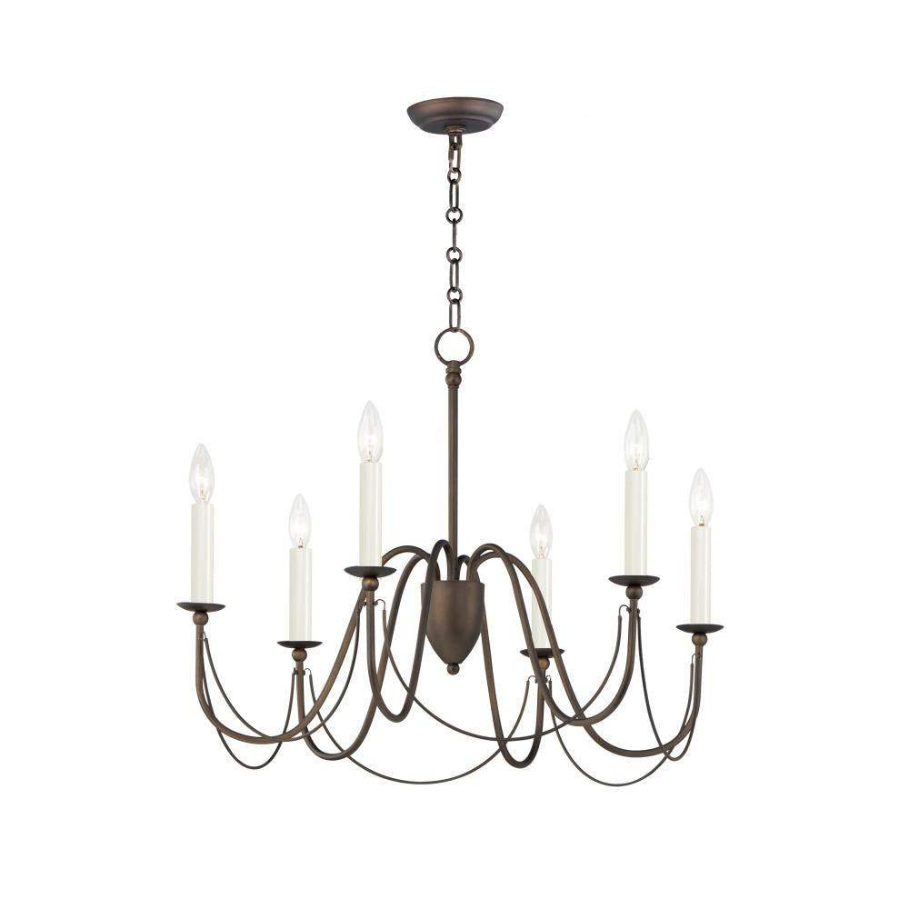 Plumette 28 Inch Chandelier – Chestnut Bronze