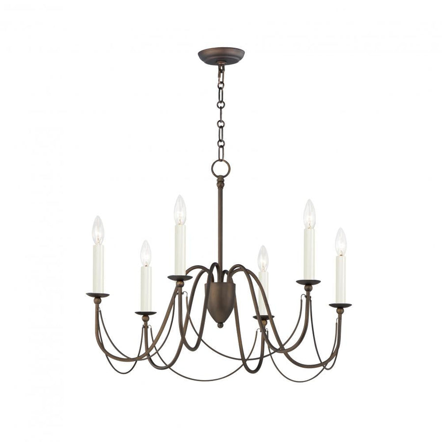 Plumette 28 Inch Chandelier – Chestnut Bronze