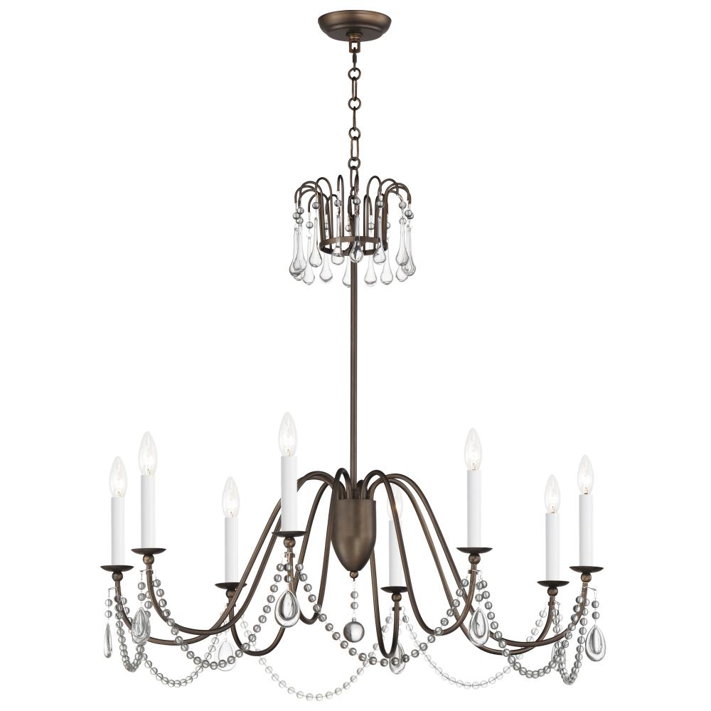 Plumette 36 Inch Chandelier – Chestnut Bronze