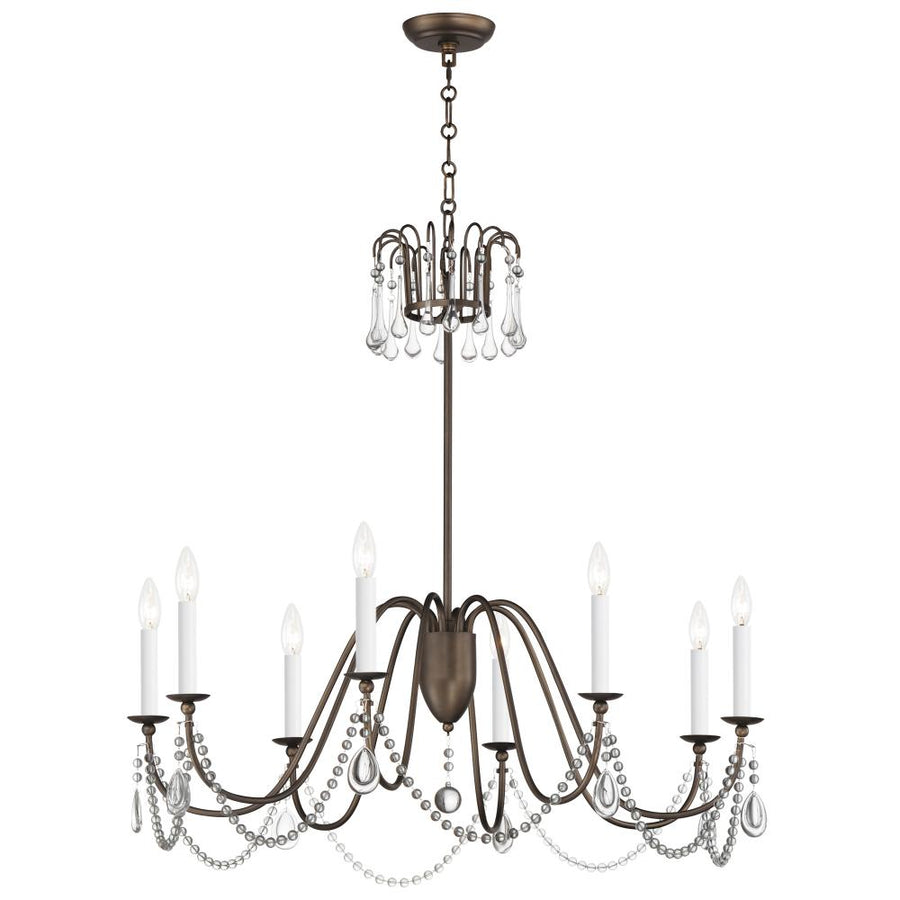 Plumette 36 Inch Chandelier – Chestnut Bronze