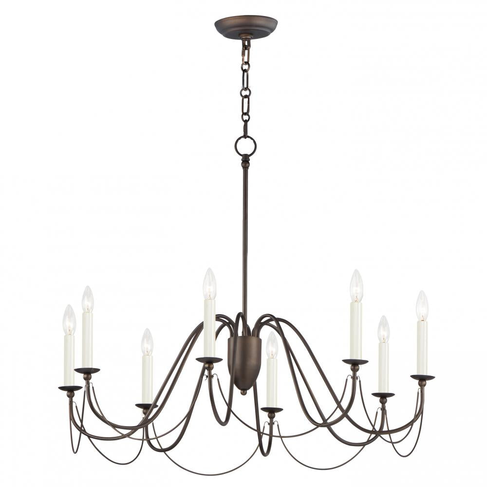 Plumette 36 Inch Chandelier – Chestnut Bronze
