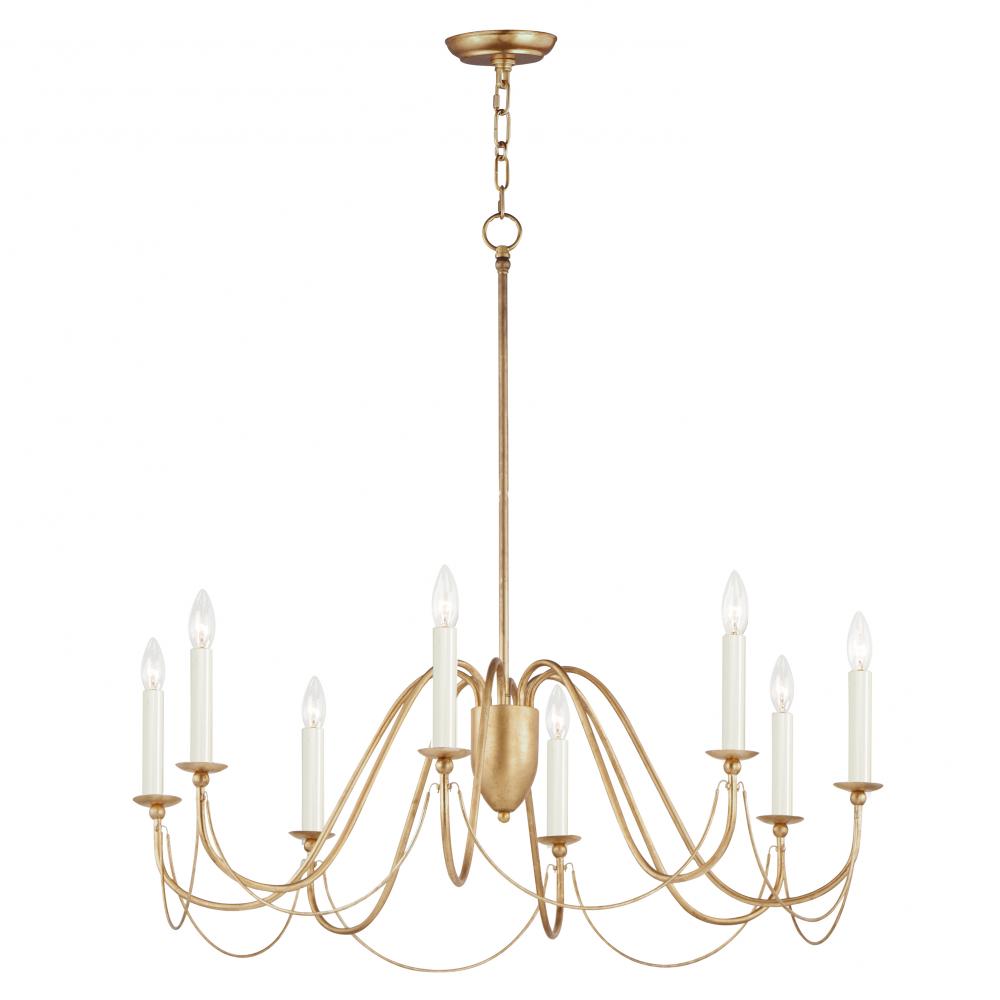 Plumette 36 Inch Chandelier – Gold Leaf