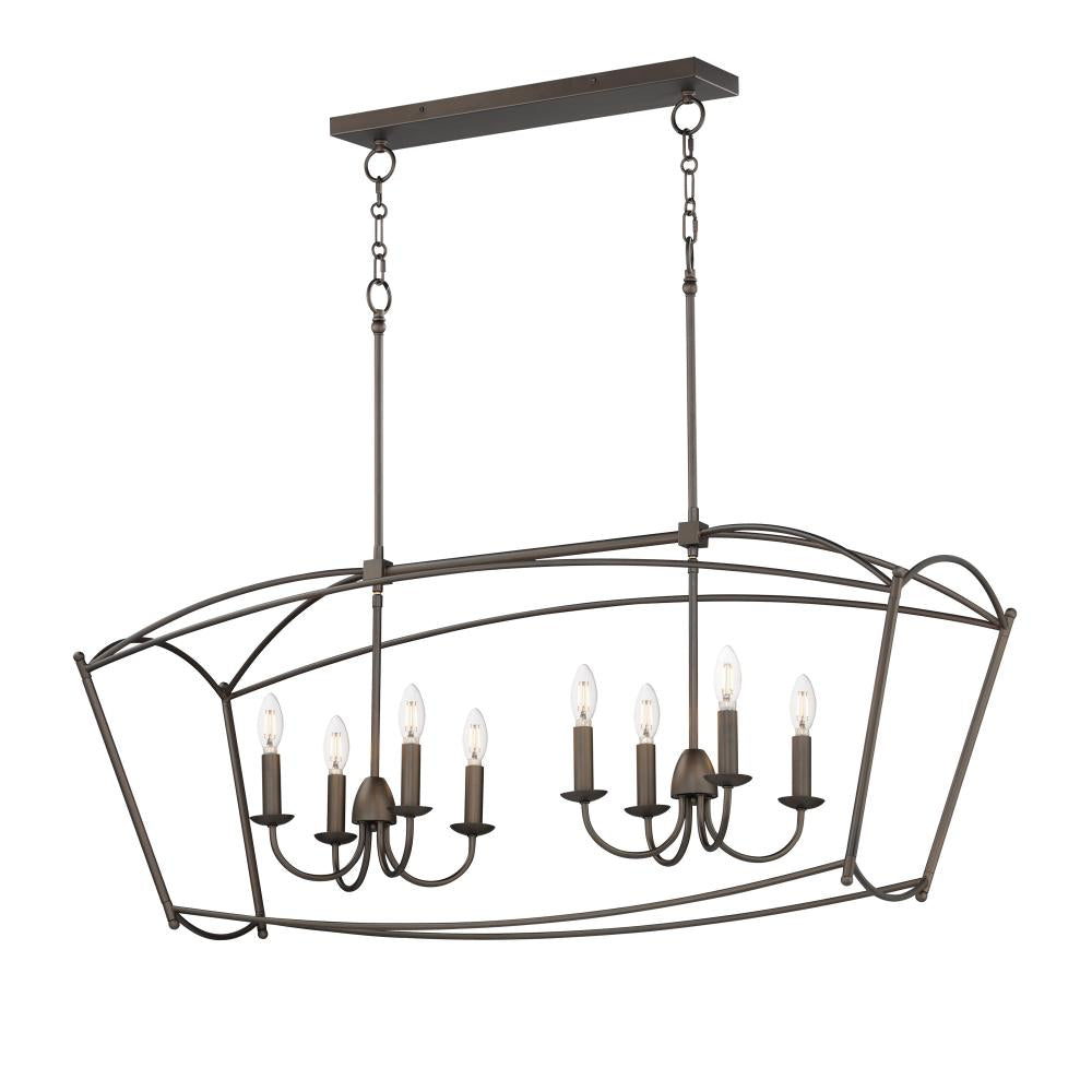 Plumette 48 Inch Linear Pendant – Chestnut Bronze