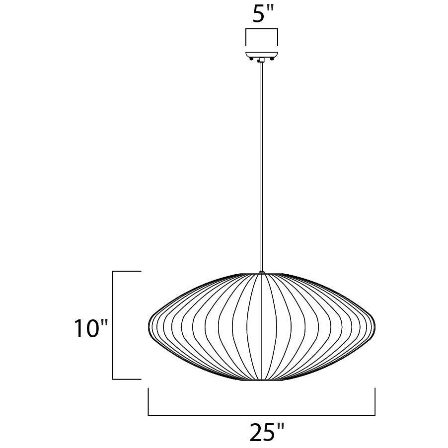 Maxim Lighting COCOON 12190WTPC Foyer Bohemian - Chrome