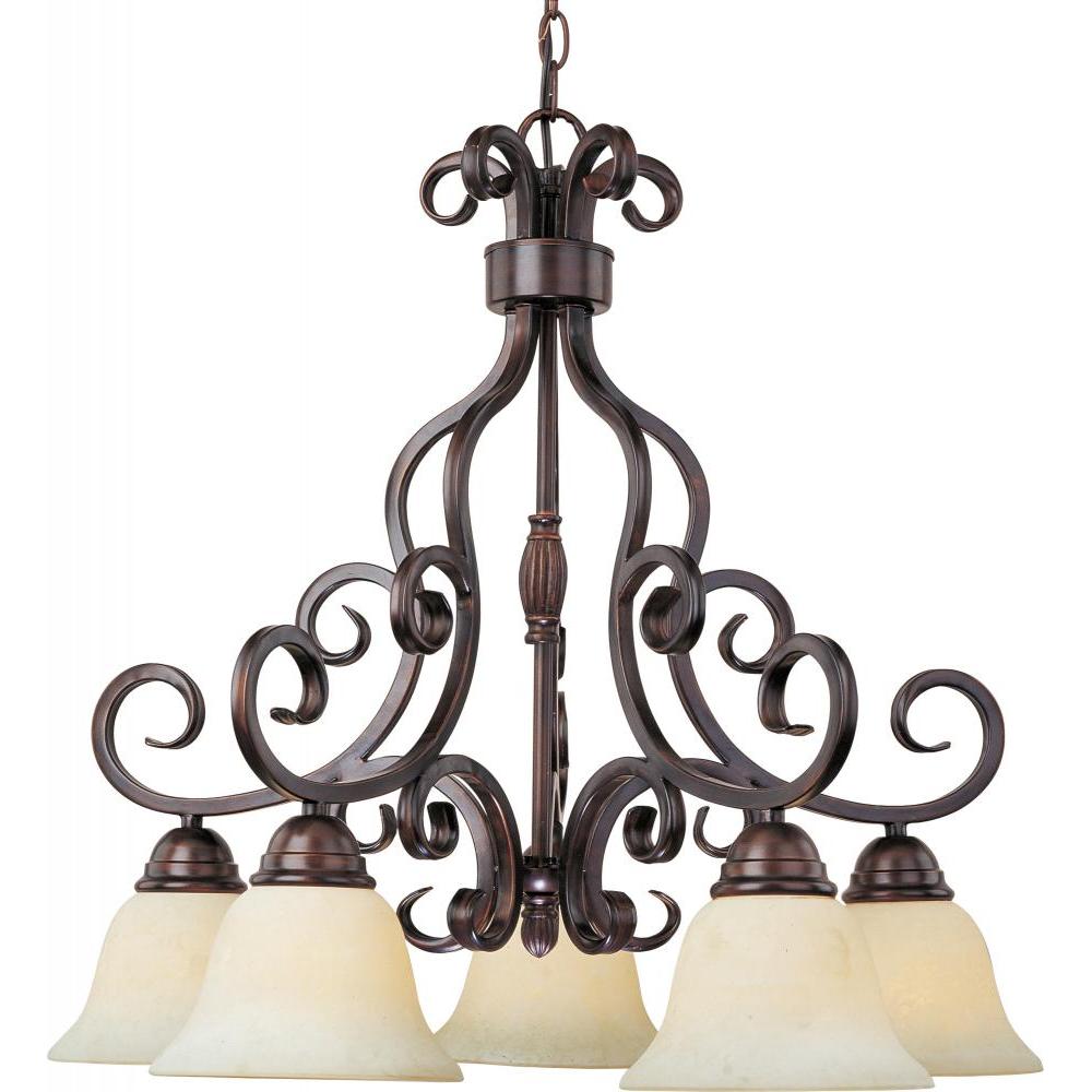 Manor 25.5 Inch Down Light Chandelier – Oil Rubbed Bronze