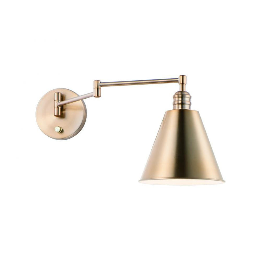 Maxim Lighting 12220HR Library 8 Wall Sconce - Heritage