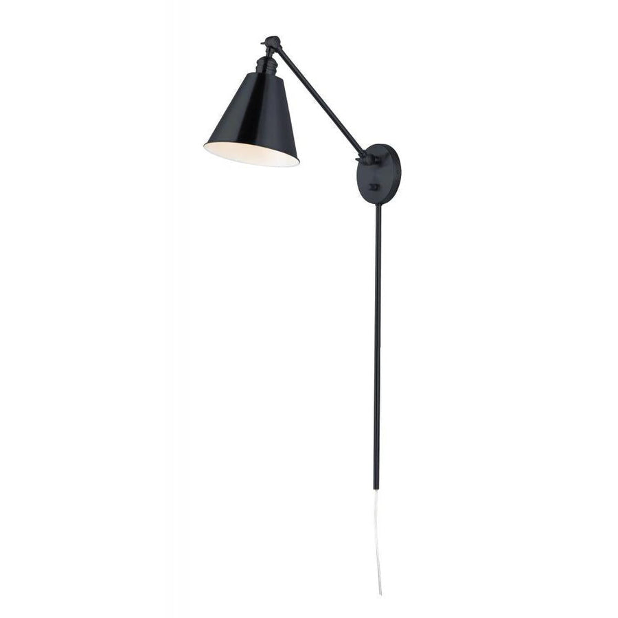 Maxim Lighting 12222BK Library 8 Wall Sconce - Black