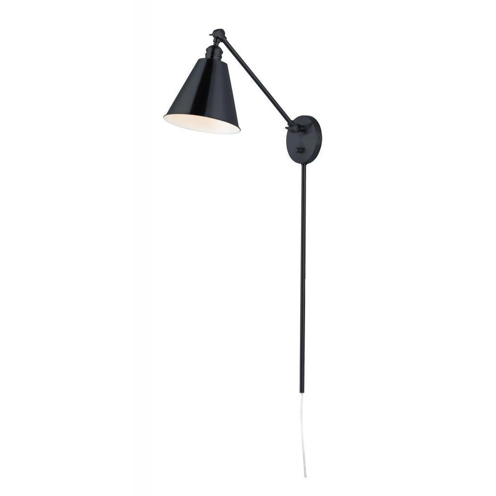 Library 8 Wall Sconce - Black