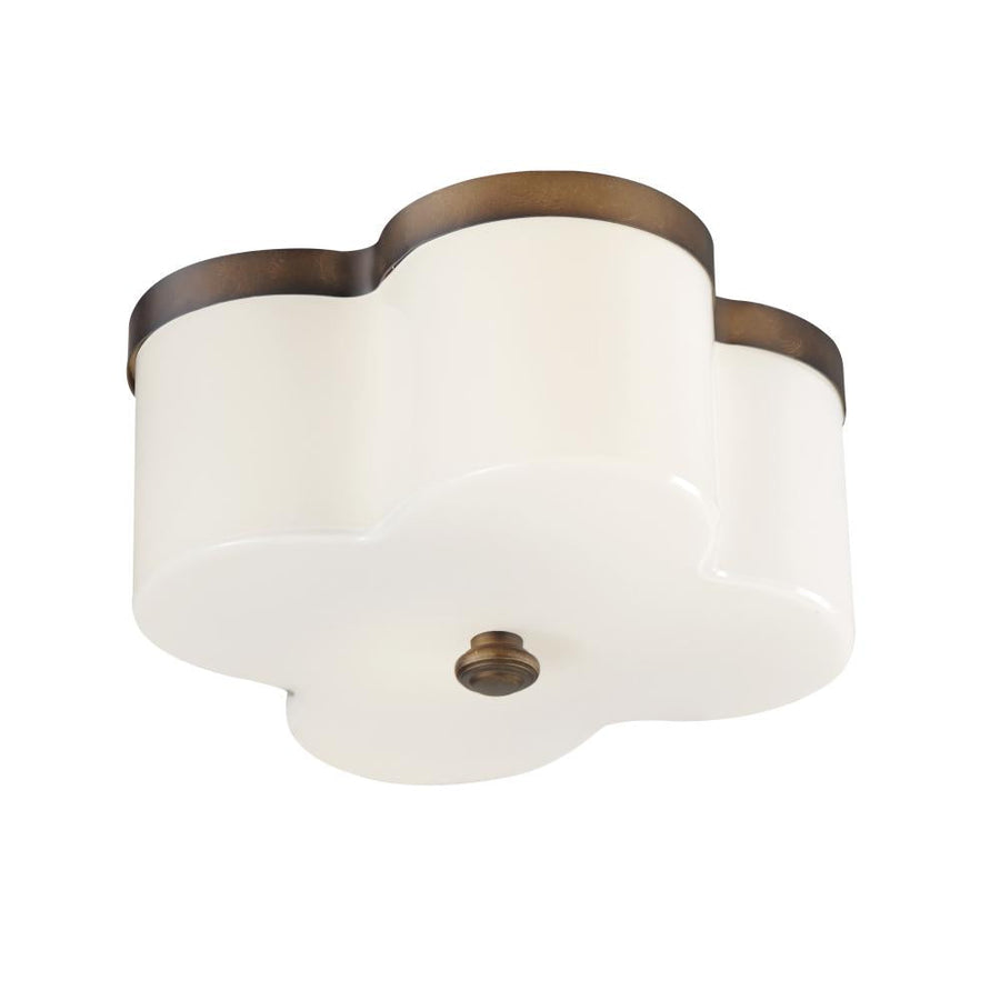 Maxim Lighting 12240WTANB Clover 13.5 Inch Flush Mount Light – Antique Bronze