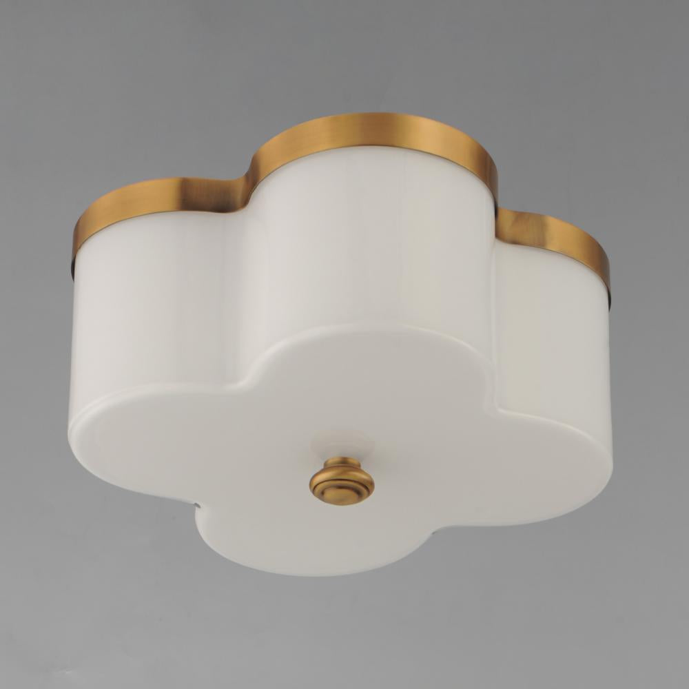 Maxim Lighting CLOVER 12240WTNAB Flush Mount Bohemian - Brass