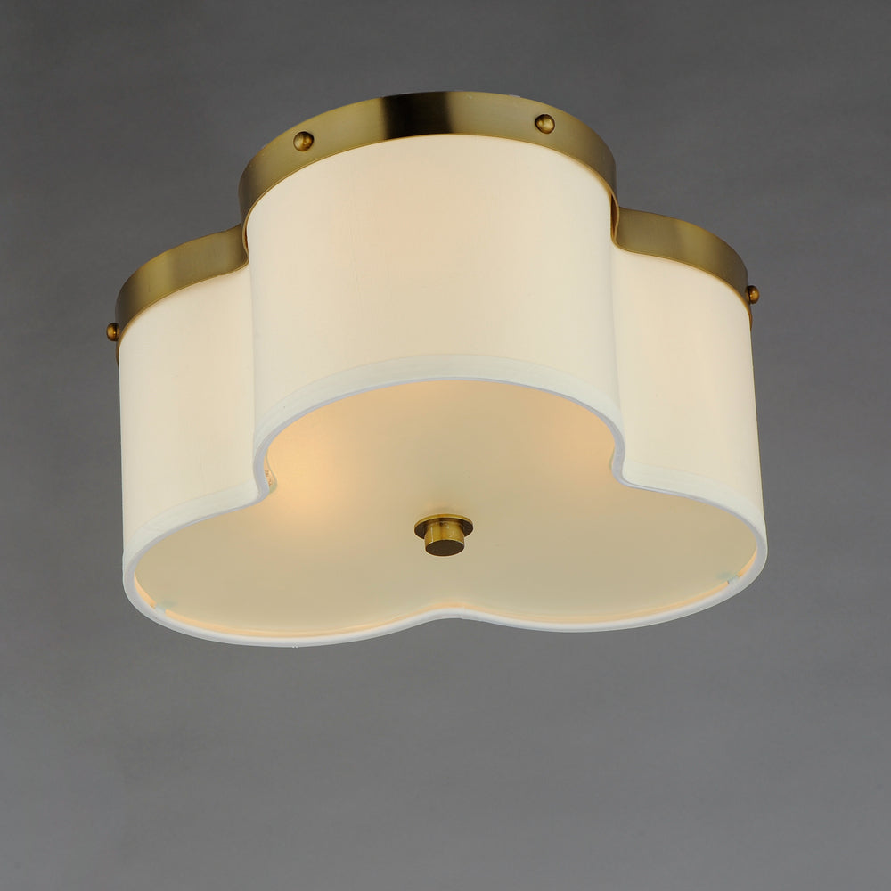 Maxim Lighting CLOVER 12243OFSBR Flush Mount Bohemian - Brass