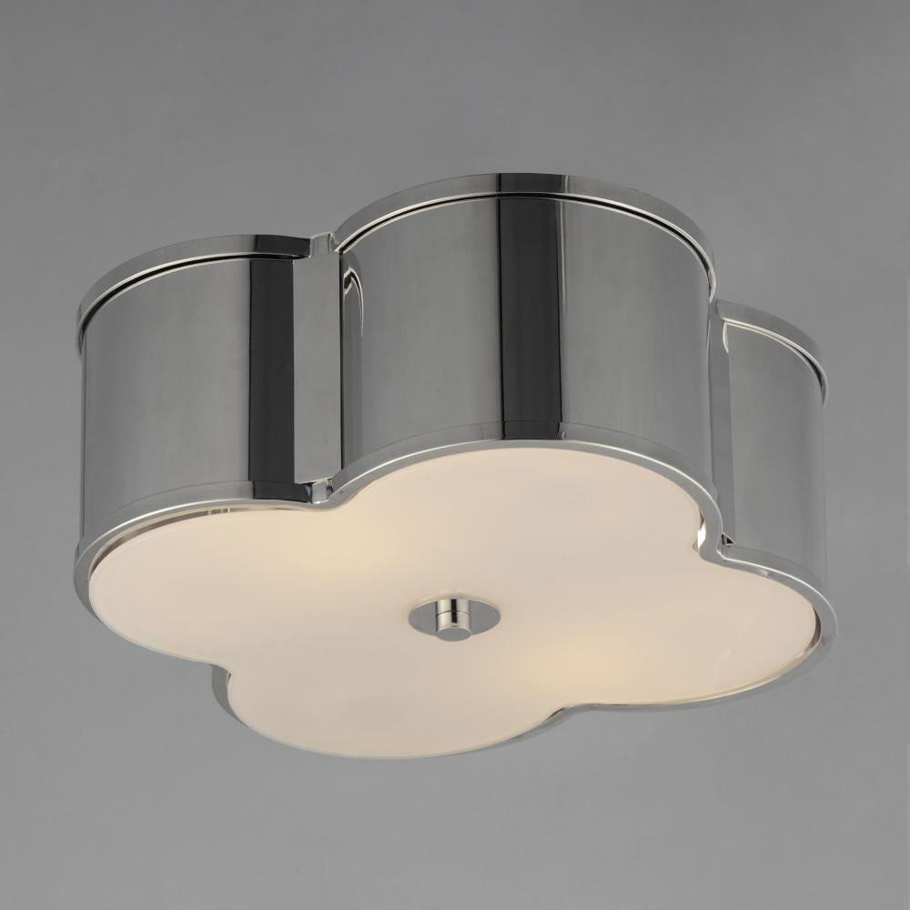 Maxim Lighting CLOVER 12247WTPN Flush Mount Bohemian - Nickel