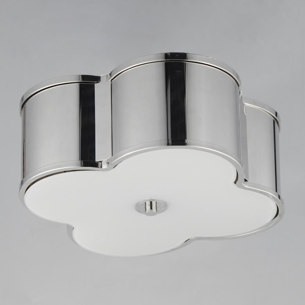 Maxim Lighting CLOVER 12247WTPN Flush Mount Bohemian - Nickel