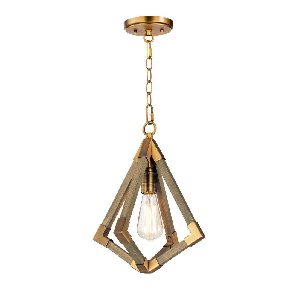 Maxim Lighting VECTOR 12259WOAB Pendant Modern - Antique Brass