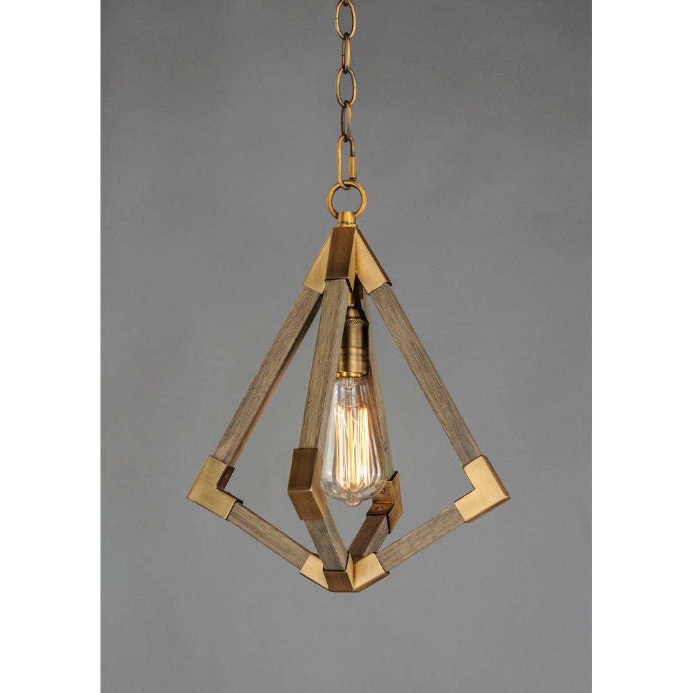 Maxim Lighting VECTOR 12259WOAB Pendant Modern - Antique Brass