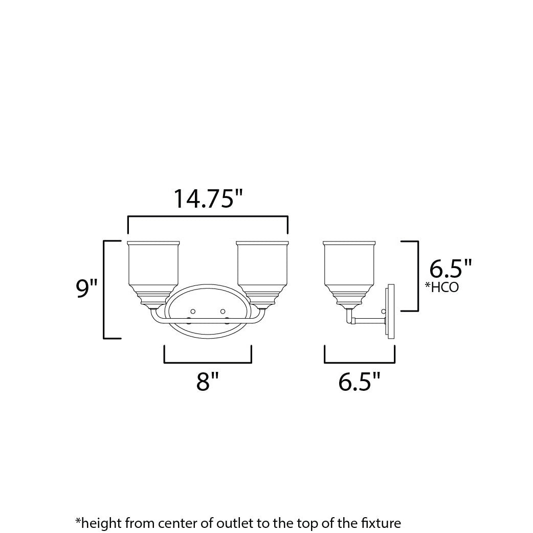 Maxim Lighting ACADIA 12262CDBK Bathroom Fixture Modern - Black