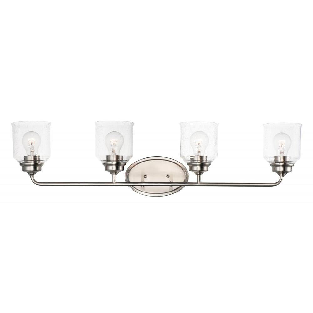 Acadia 35 Inch Bathroom Vanity - Satin Nickel
