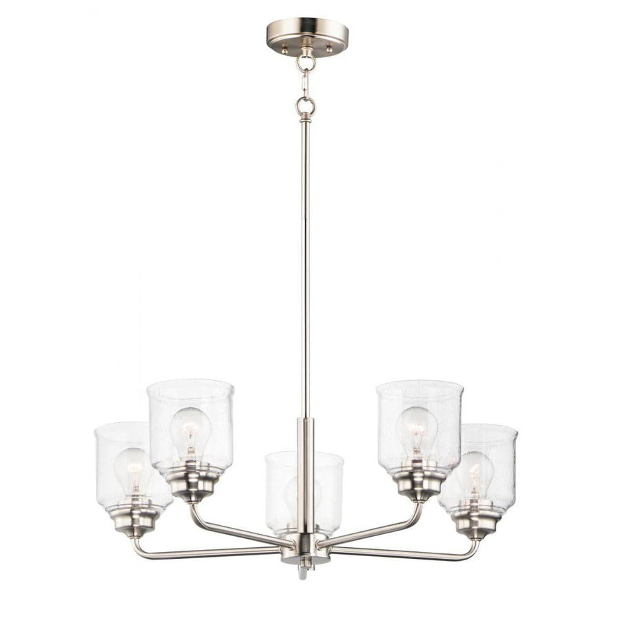Acadia 26 Inch Semi Flush Mount Light – Satin Nickel