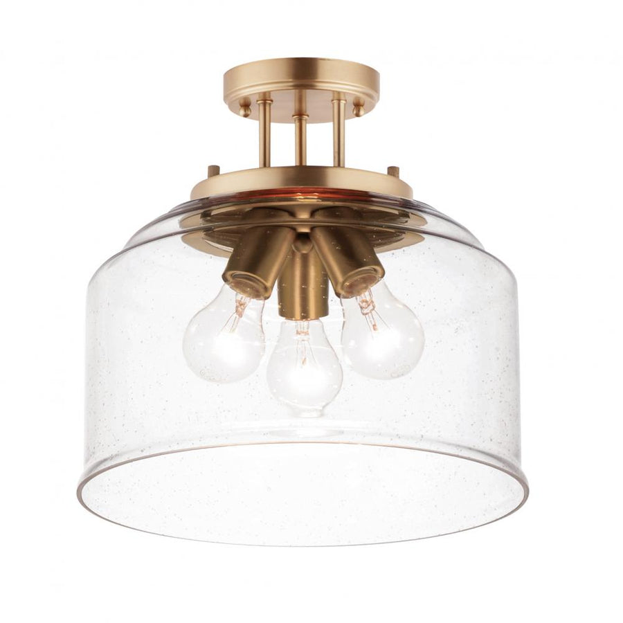Maxim Lighting 12271CDHR Acadia 12.75 Inch Semi Flush Mount Light – Heritage