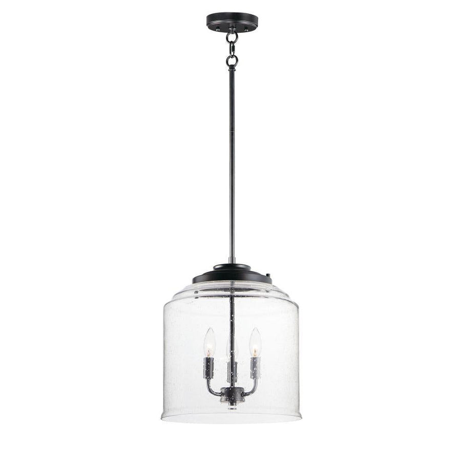 Maxim Lighting 12273CDBK Acadia 13.75 Inch 3 Light Pendant – Black