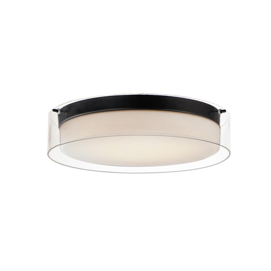 Maxim Lighting 12284CLSWBK Duo 16 Inch Flush Mount Light – Black