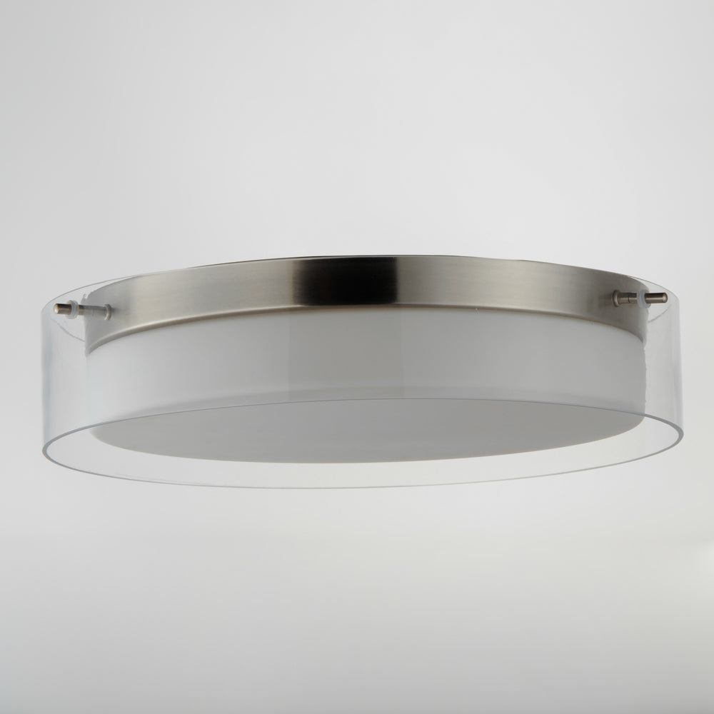 Maxim Lighting DUO 12284CLSWSN Flush Mount Transitional - Nickel