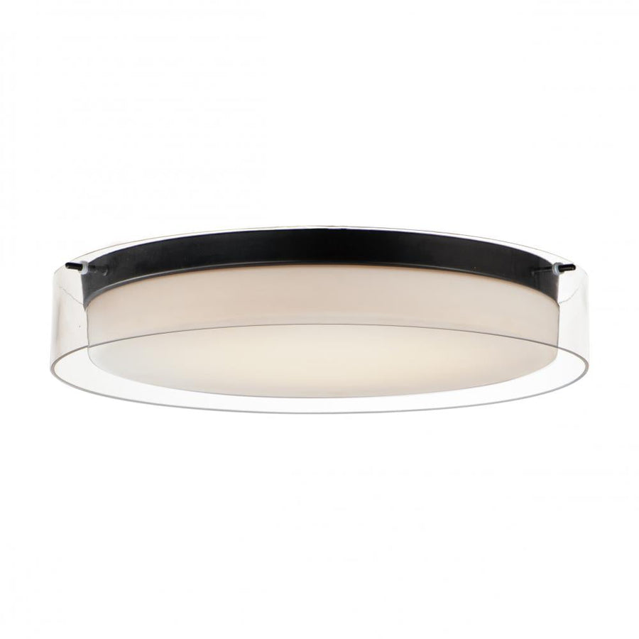 Maxim Lighting 12286CLSWBK Duo 19.75 Inch Flush Mount Light – Black