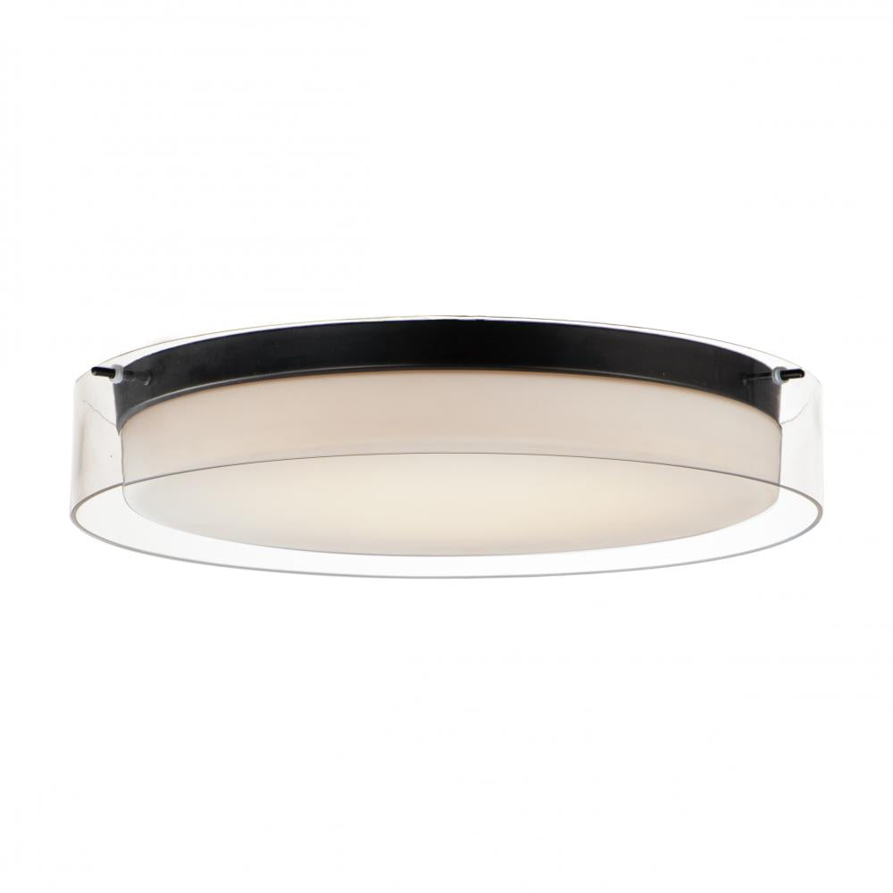 Duo 19.75 Inch Flush Mount Light – Black