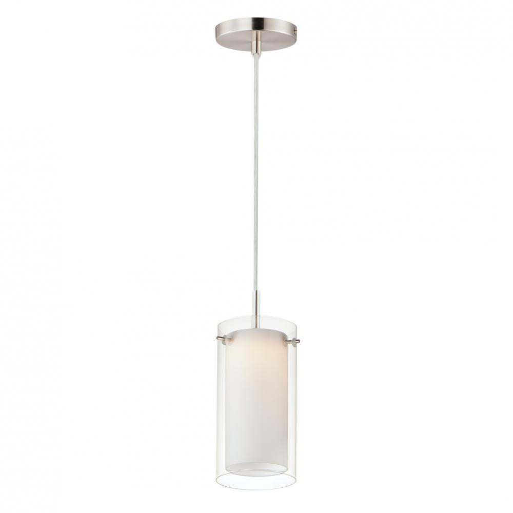 Maxim Lighting DUO 12289CLSWSN Mini Pendant Transitional - Nickel