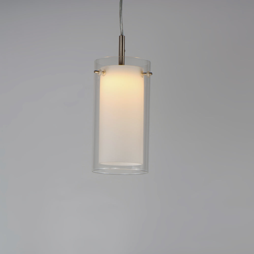 Maxim Lighting DUO 12289CLSWSN Mini Pendant Transitional - Nickel