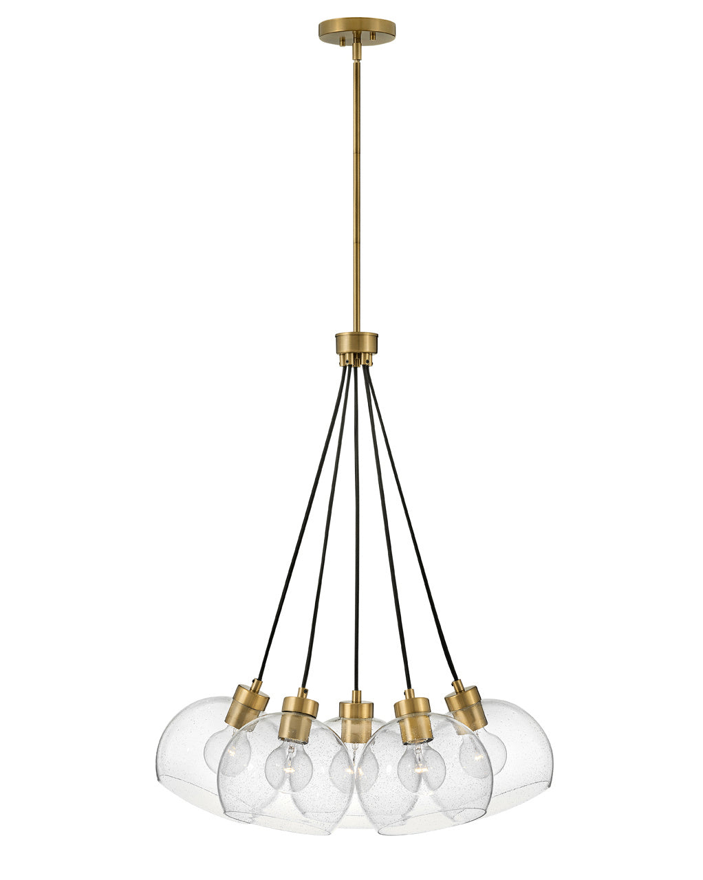 Lark Rumi 83015LCB Modern Chandelier Light Fixture - Lacquered Brass (OPEN BOX)