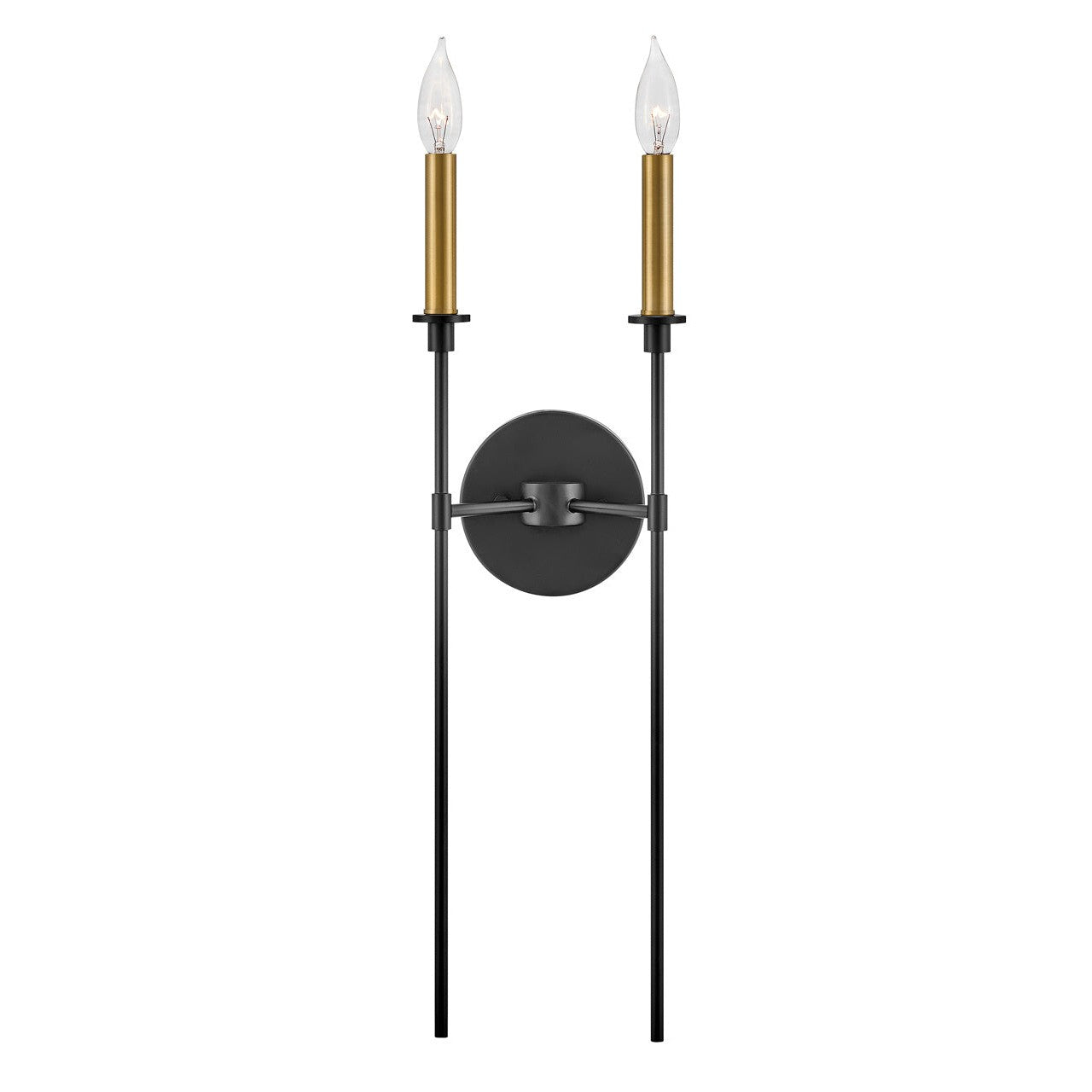 Lark Hux 83072BK Wall Sconce Light Fixture - Black (OPEN BOX)