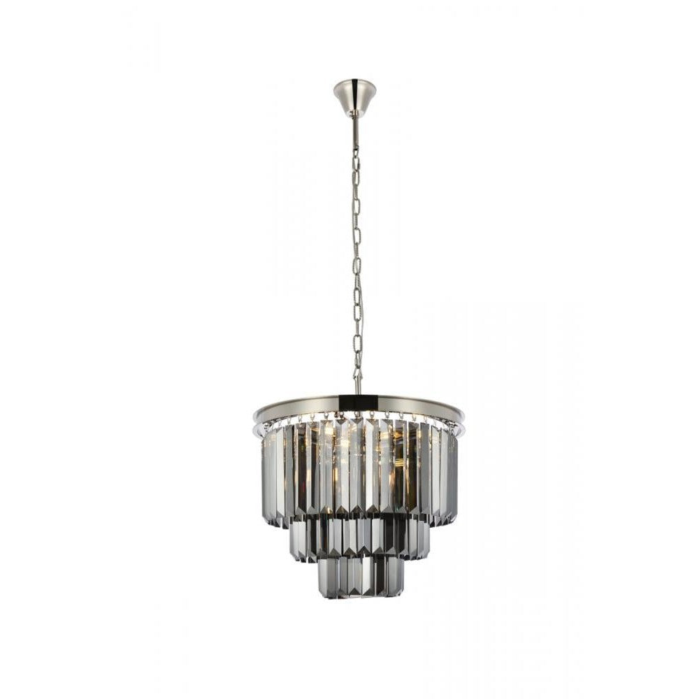 Elegant Lighting SYDNEY 1231D20PN-SS/RC Chandelier Transitional - Polished Nickel