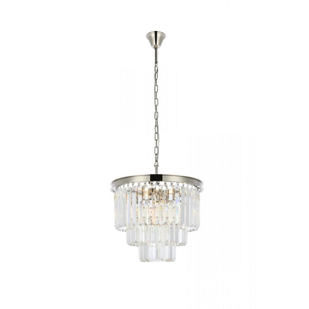 Elegant Lighting SYDNEY 1231D20PN/RC Chandelier Transitional - Polished Nickel