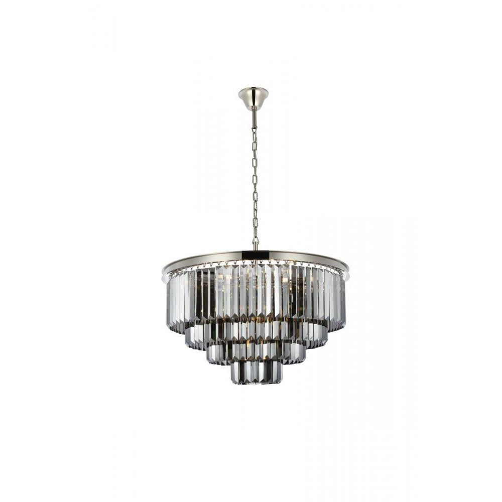 Elegant Lighting SYDNEY 1231D32PN-SS/RC Chandelier Transitional - Polished Nickel