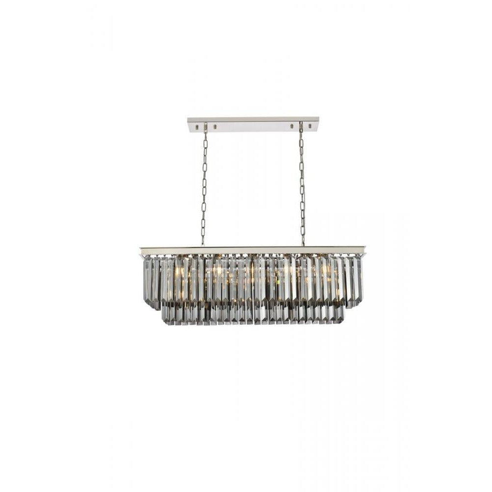 Elegant Lighting SYDNEY 1232D40PN-SS/RC Chandelier Transitional - Polished Nickel