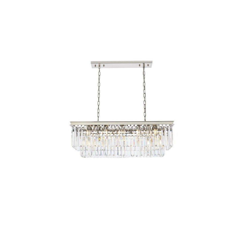 Elegant Lighting SYDNEY 1232D40PN/RC Chandelier Transitional - Polished Nickel