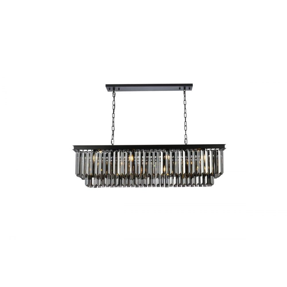 Elegant Lighting SYDNEY 1232D50MB-SS/RC Chandelier Transitional - Matte Black