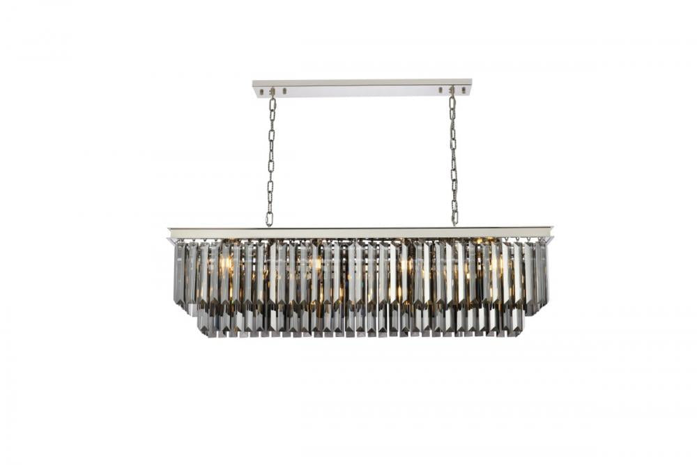 Elegant Lighting SYDNEY 1232D50PN-SS/RC Chandelier Transitional - Polished Nickel