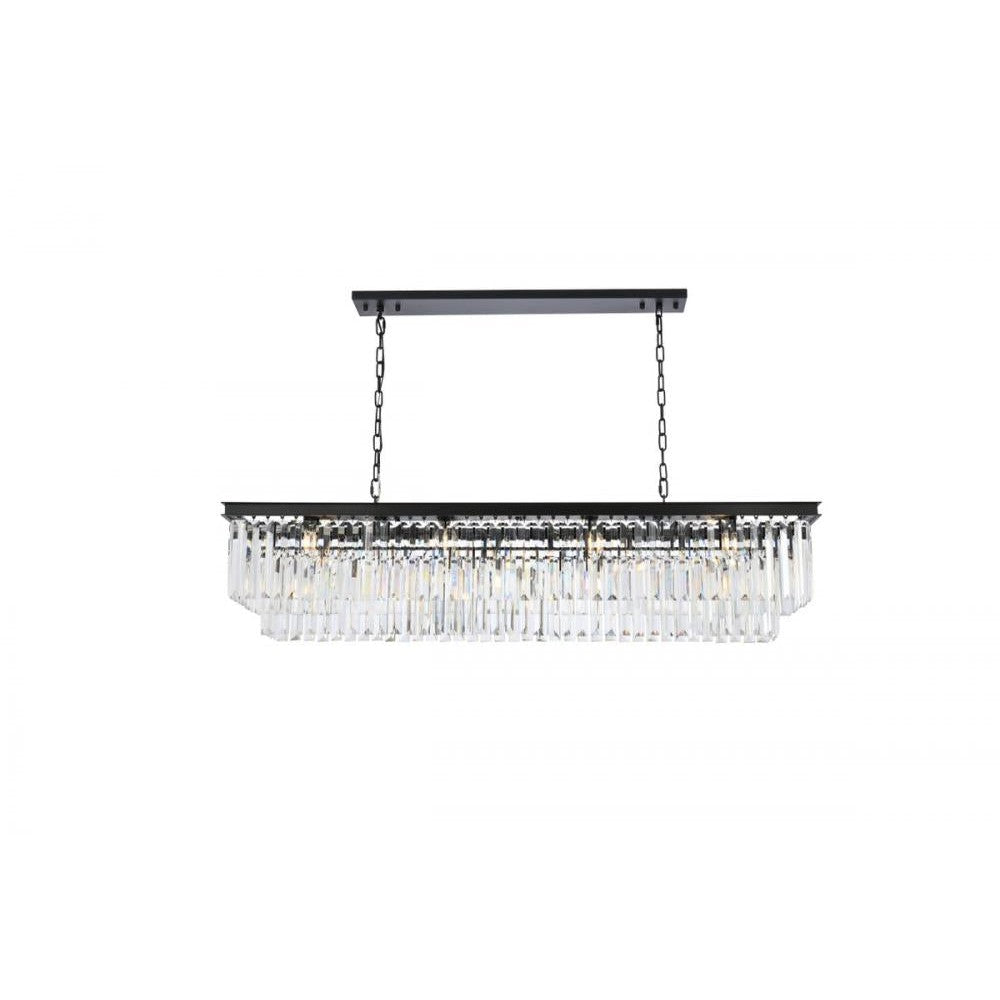 Elegant Lighting SYDNEY 1232D60MB/RC Chandelier Transitional - Matte Black