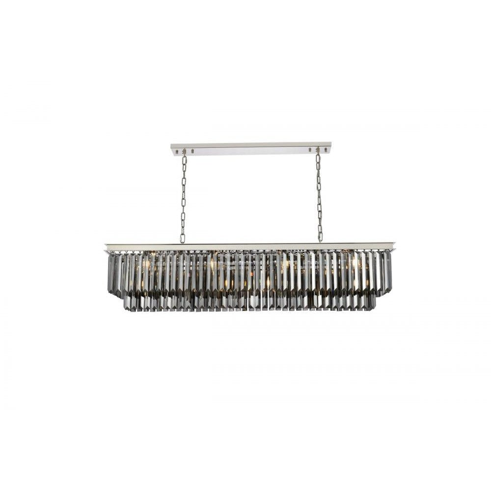 Elegant Lighting SYDNEY 1232D60PN-SS/RC Chandelier Transitional - Polished Nickel