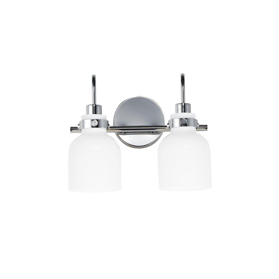 Maxim Lighting 12332WTPC Milk 13.5 Inch Bathroom Vanity - Polished Chrome