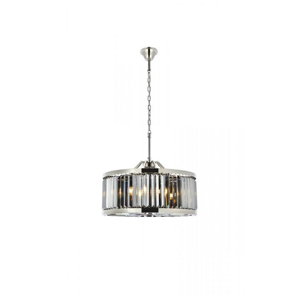 Elegant Lighting CHELSEA 1233D28PN-SS/RC Chandelier Transitional - Polished Nickel