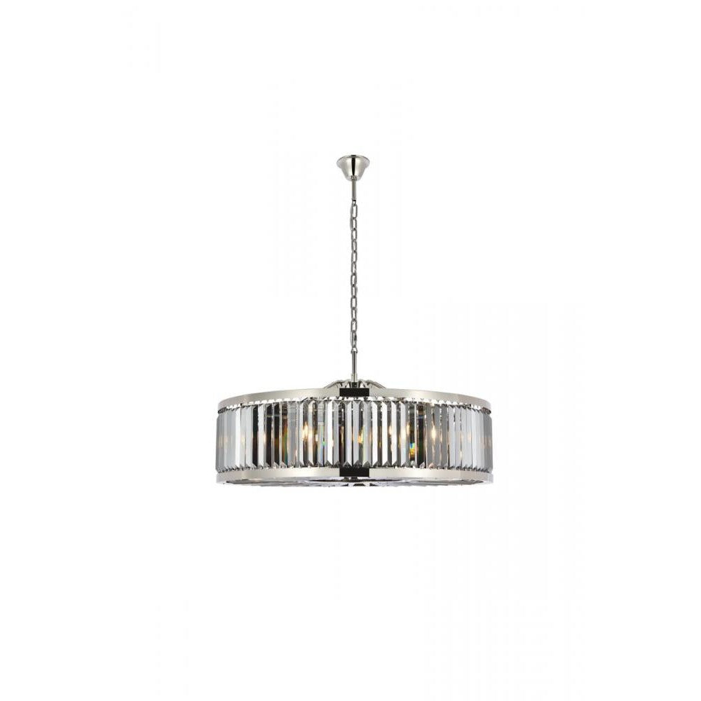 Elegant Lighting CHELSEA 1233G43PN-SS/RC Chandelier Transitional - Polished Nickel