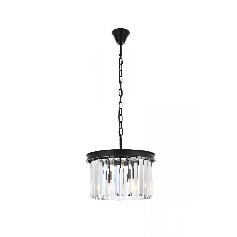 Elegant Lighting SYDNEY 1238D16MB/RC Pendant Transitional - Matte Black