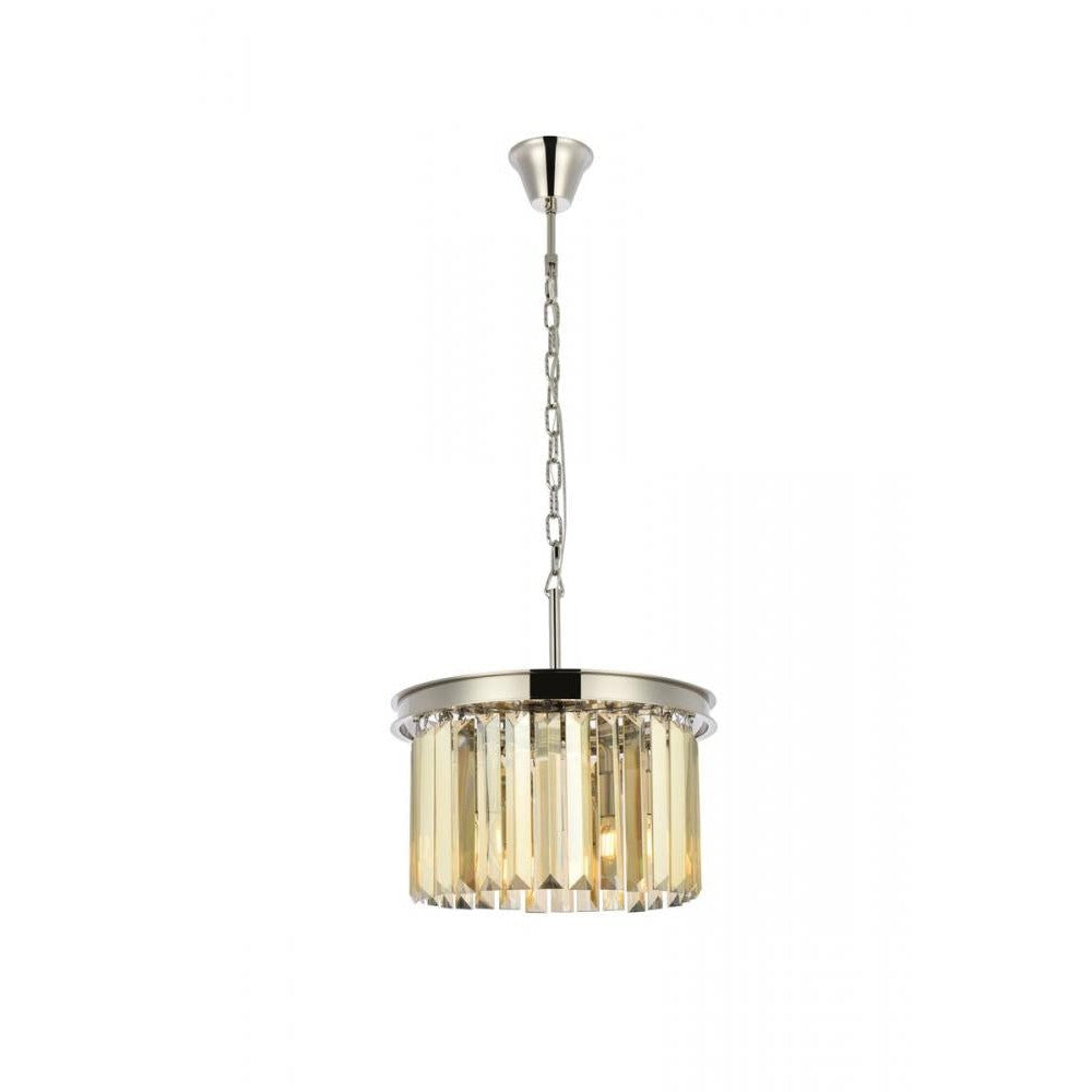 Elegant Lighting SYDNEY 1238D16PN-GT/RC Pendant Transitional - Polished Nickel