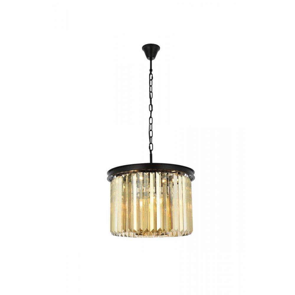 Elegant Lighting SYDNEY 1238D20MB-GT/RC Pendant Transitional - Matte Black