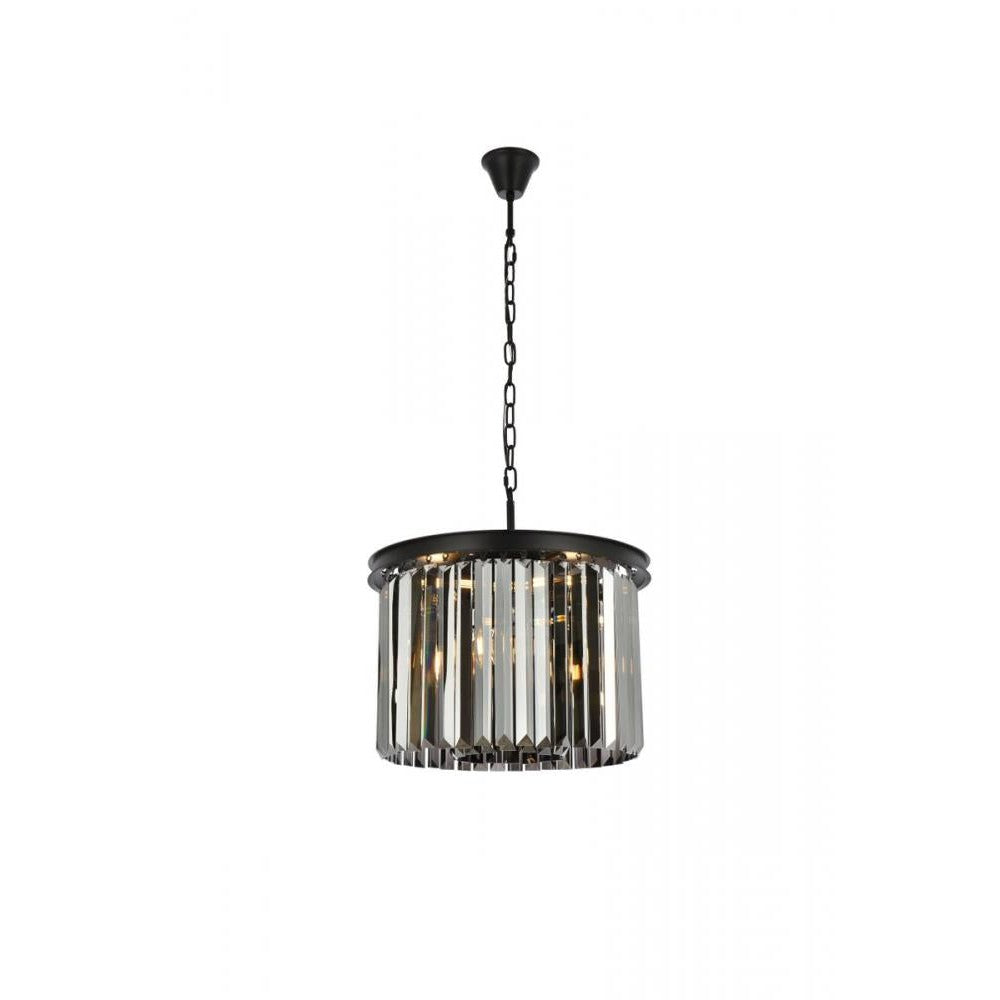 Elegant Lighting SYDNEY 1238D20MB-SS/RC Pendant Transitional - Matte Black