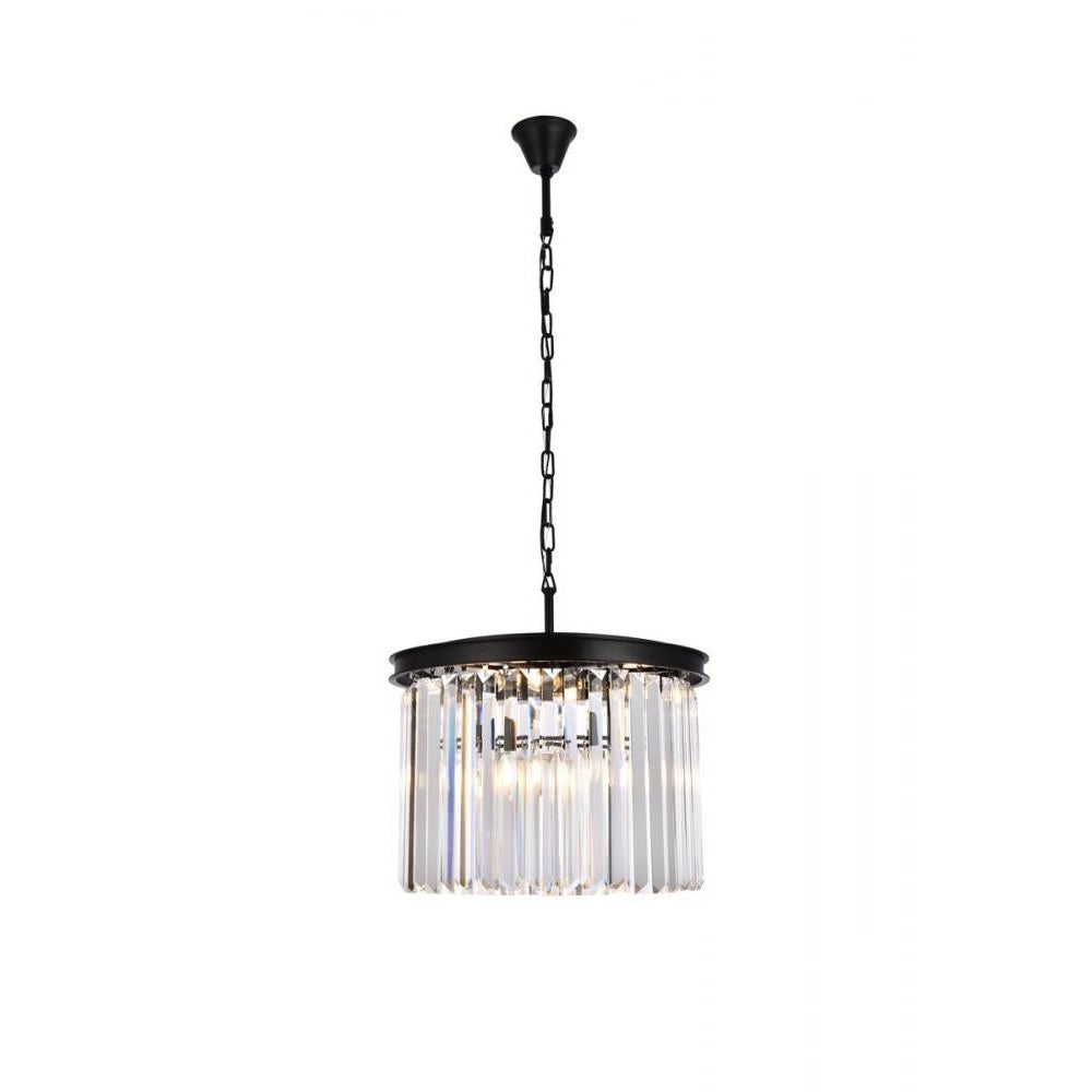 Elegant Lighting SYDNEY 1238D20MB/RC Pendant Transitional - Matte Black