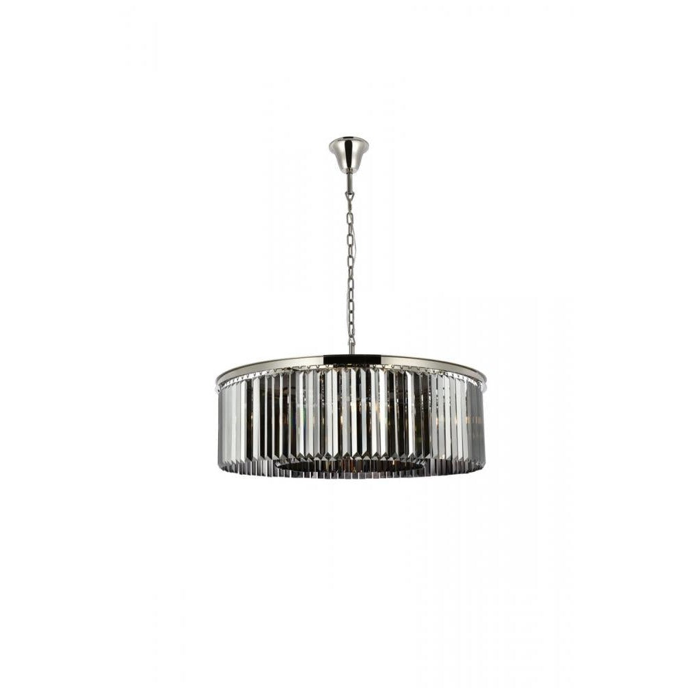 Elegant Lighting SYDNEY 1238G43PN-SS/RC Chandelier Transitional - Polished Nickel